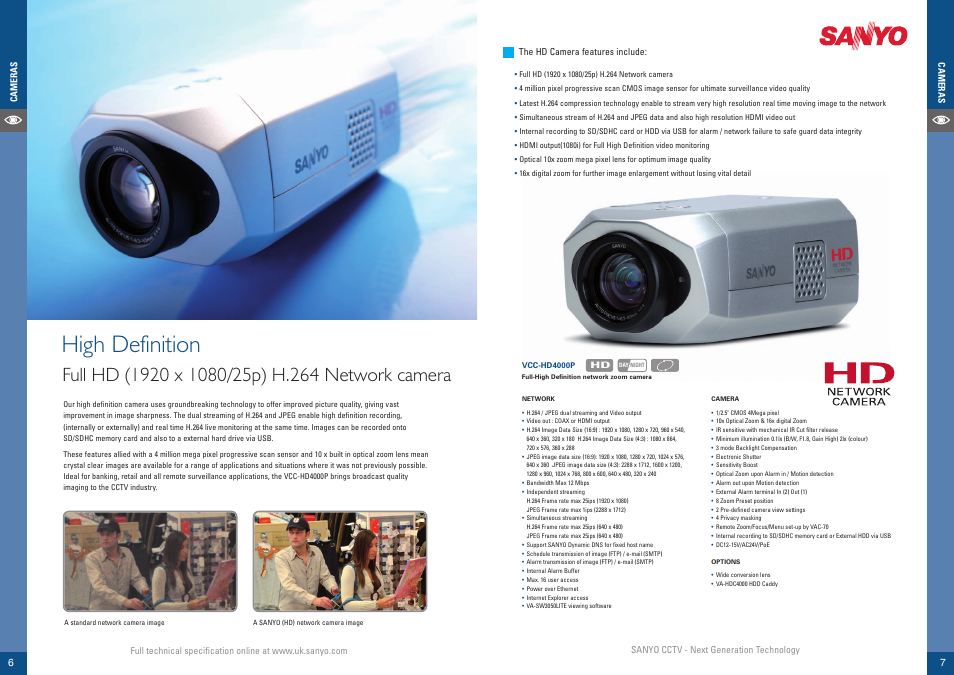High definition | Sanyo VCC-ZM500P User Manual | Page 4 / 19