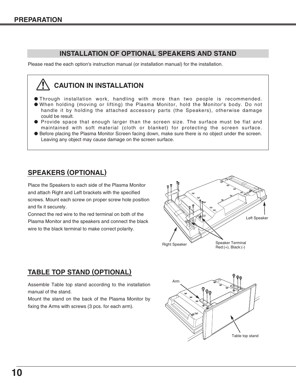 Sanyo PDP-32H1EN User Manual | Page 10 / 44