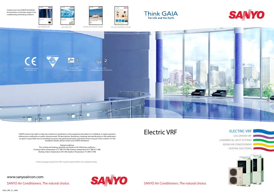 Sanyo ECOi SPW-CR365GXH56B User Manual | 10 pages