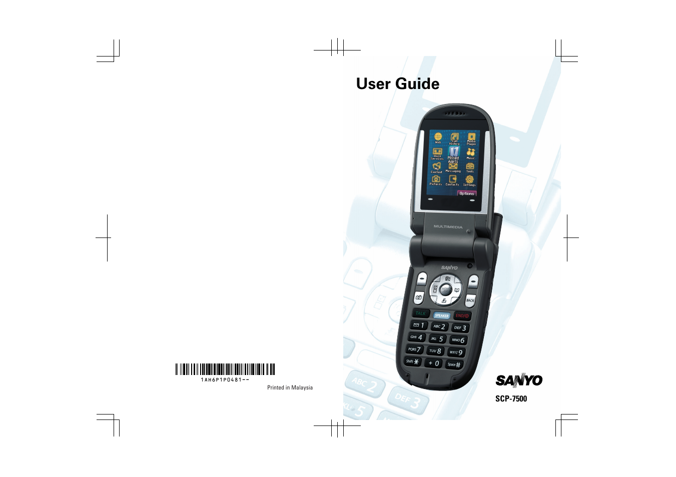 Sanyo scp 7500 User Manual | 173 pages