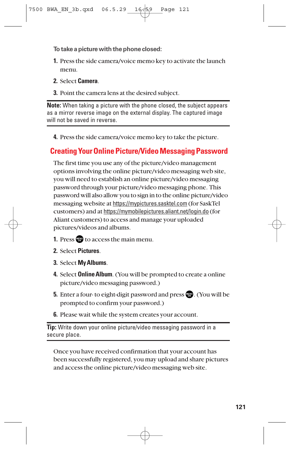 Sanyo scp 7500 User Manual | Page 129 / 173