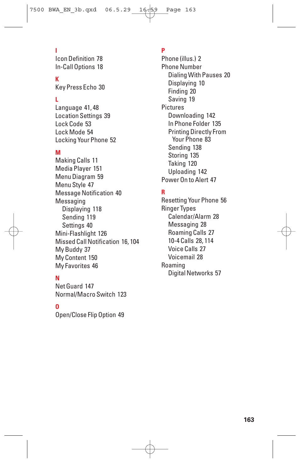 Sanyo scp 7500 User Manual | Page 171 / 173