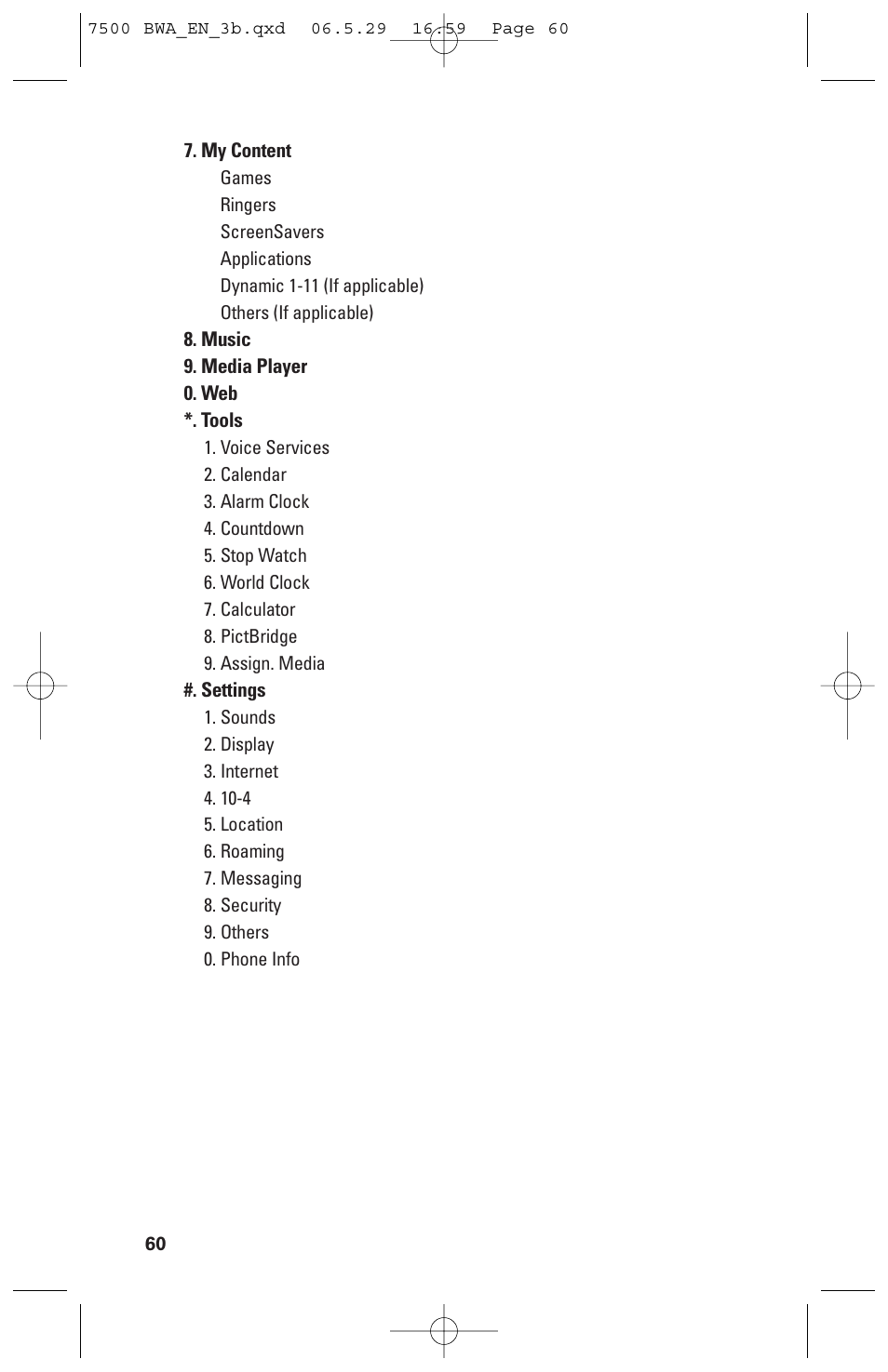 Sanyo scp 7500 User Manual | Page 68 / 173