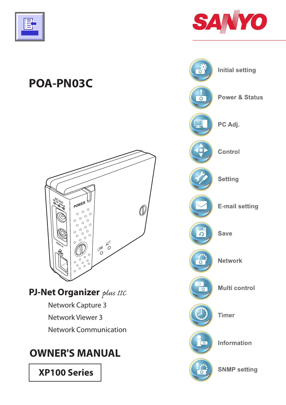 Sanyo POA-PN03C User Manual | 124 pages