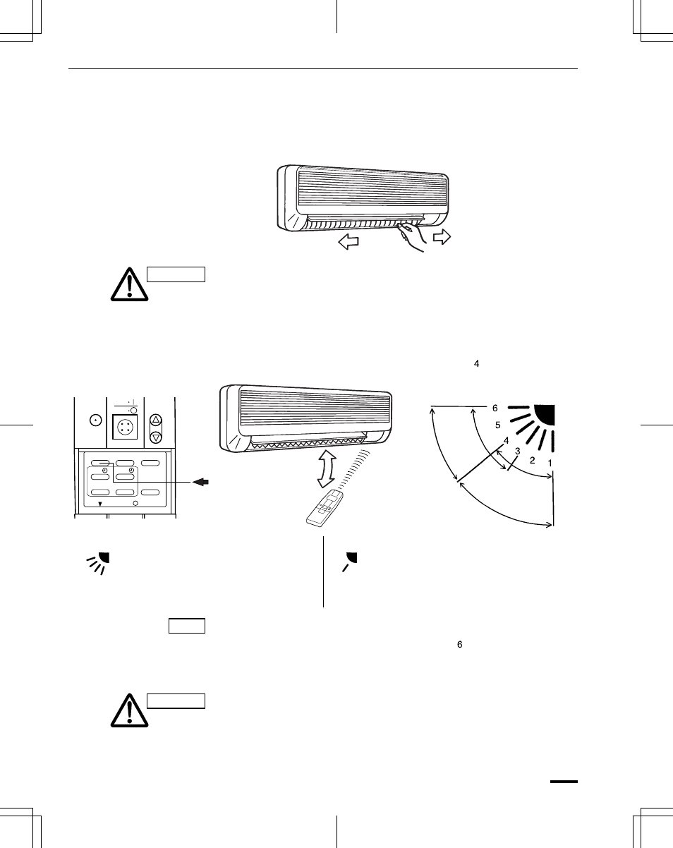 Adjusting the airflow direction | Sanyo CH1852 User Manual | Page 92 / 98