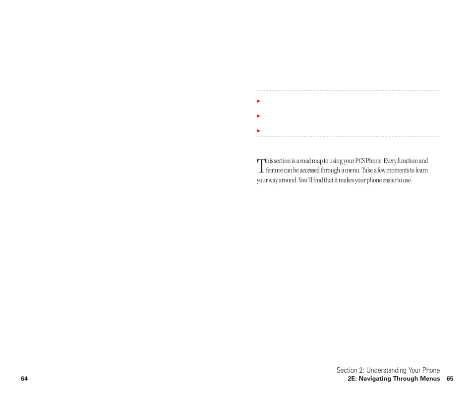 2e. navigating through menus, Navigating through menus | Sanyo SCP-6400 User Manual | Page 38 / 100