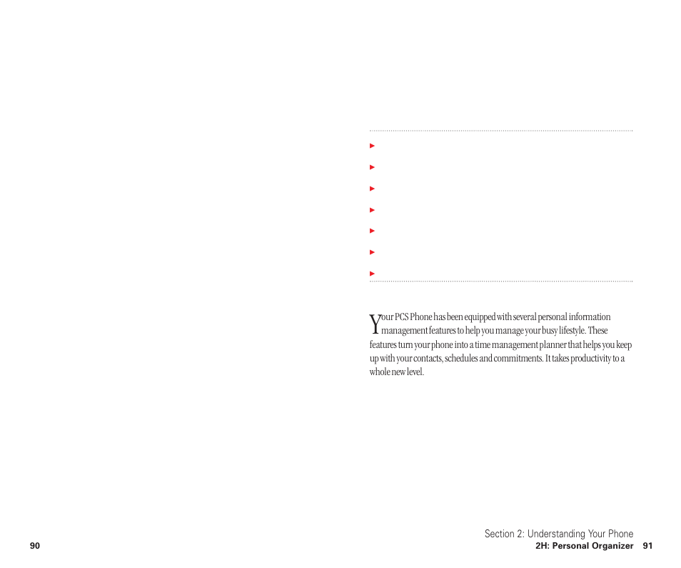 2h. personal organizer, Personal organizer | Sanyo SCP-6400 User Manual | Page 51 / 100