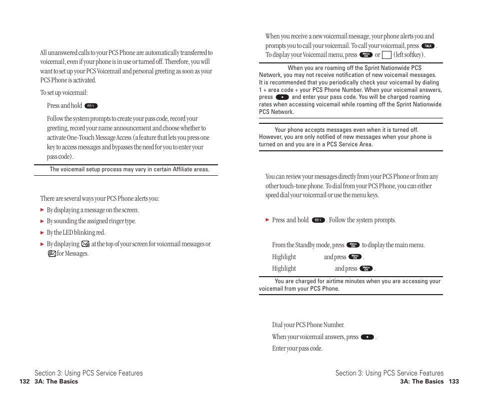 Using voicemail, Setting up your voicemail, Voicemail notification | New voicemail message alerts, Retrieving your voicemail messages | Sanyo SCP-6400 User Manual | Page 72 / 100