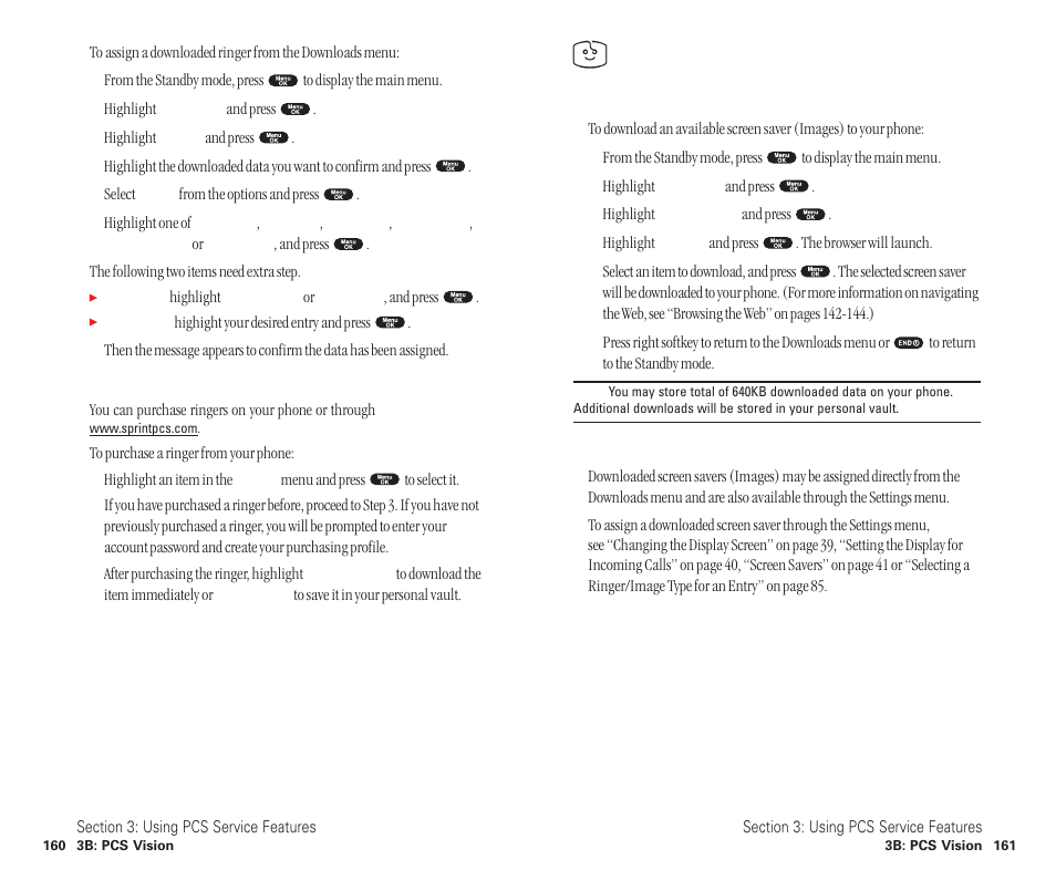 Screen savers | Sanyo SCP-6400 User Manual | Page 86 / 100
