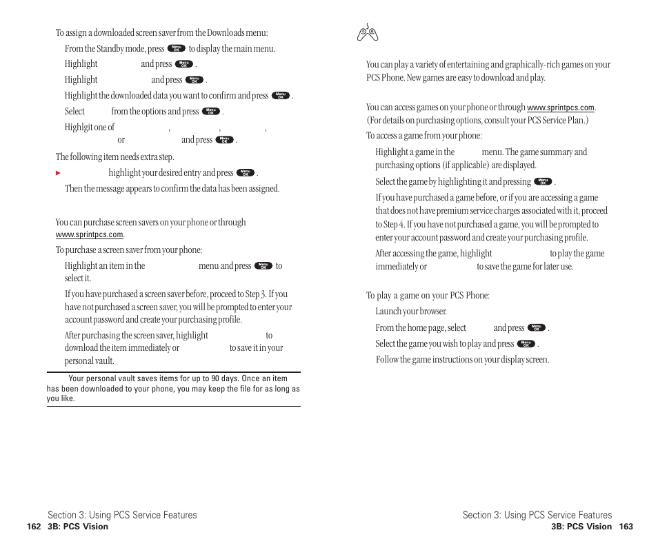 Games | Sanyo SCP-6400 User Manual | Page 87 / 100