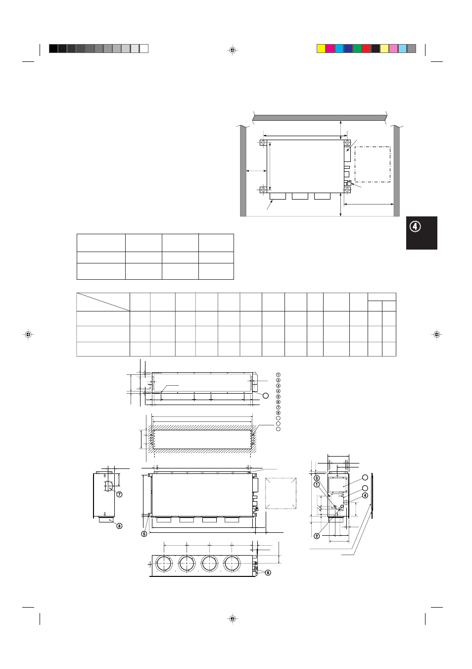 Unit: inch (mm) unit: inch table 3-4, Fig. 3-72 | Sanyo CH4242 User Manual | Page 36 / 94