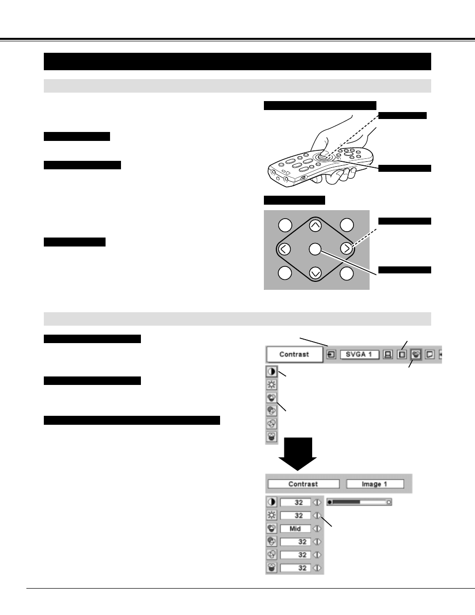 Operating on-screen menu | Sanyo PLC-UF15 User Manual | Page 20 / 56