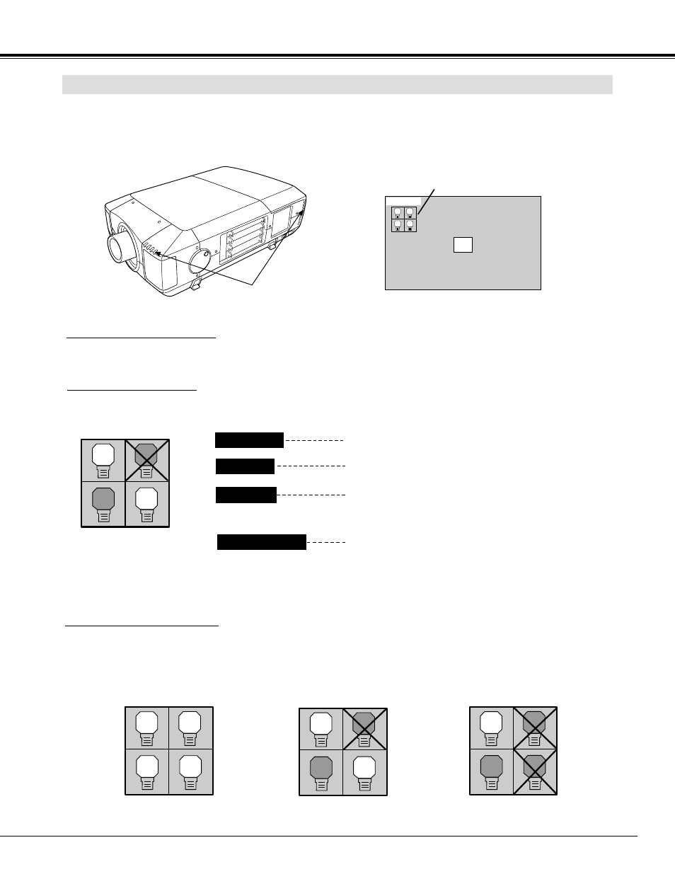 Appendix lamp management | Sanyo PLC-UF15 User Manual | Page 45 / 56