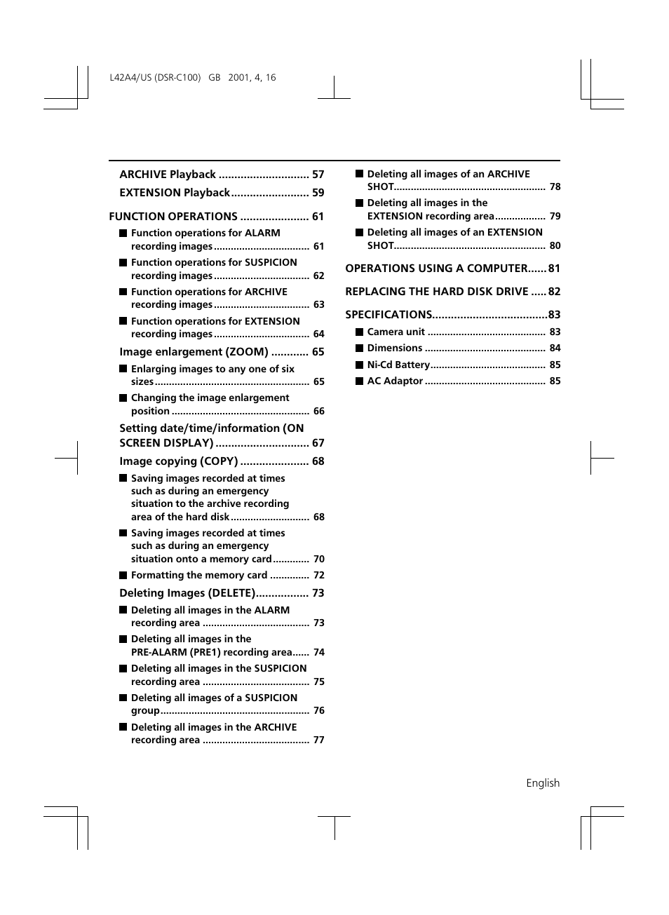 Sanyo DSR-C100 User Manual | Page 3 / 45