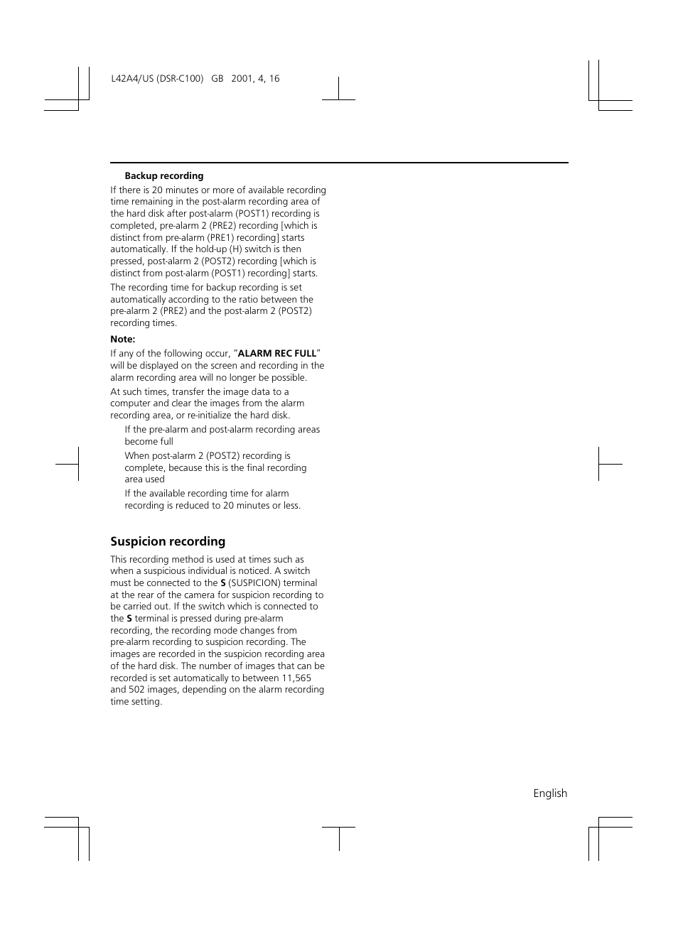 Sanyo DSR-C100 User Manual | Page 41 / 45