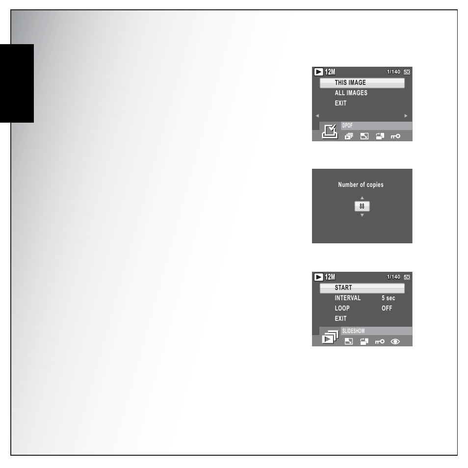 Slideshow, English | Sanyo VPC-S1275 User Manual | Page 48 / 67
