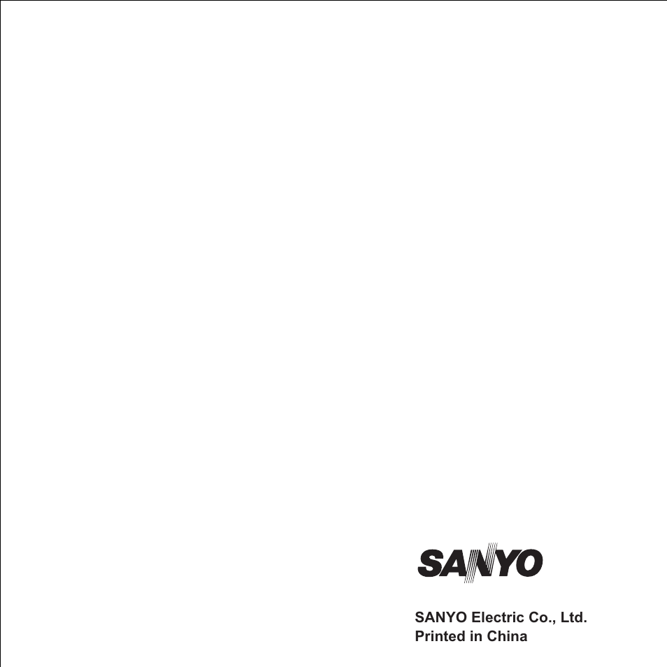 English | Sanyo VPC-S1275 User Manual | Page 67 / 67