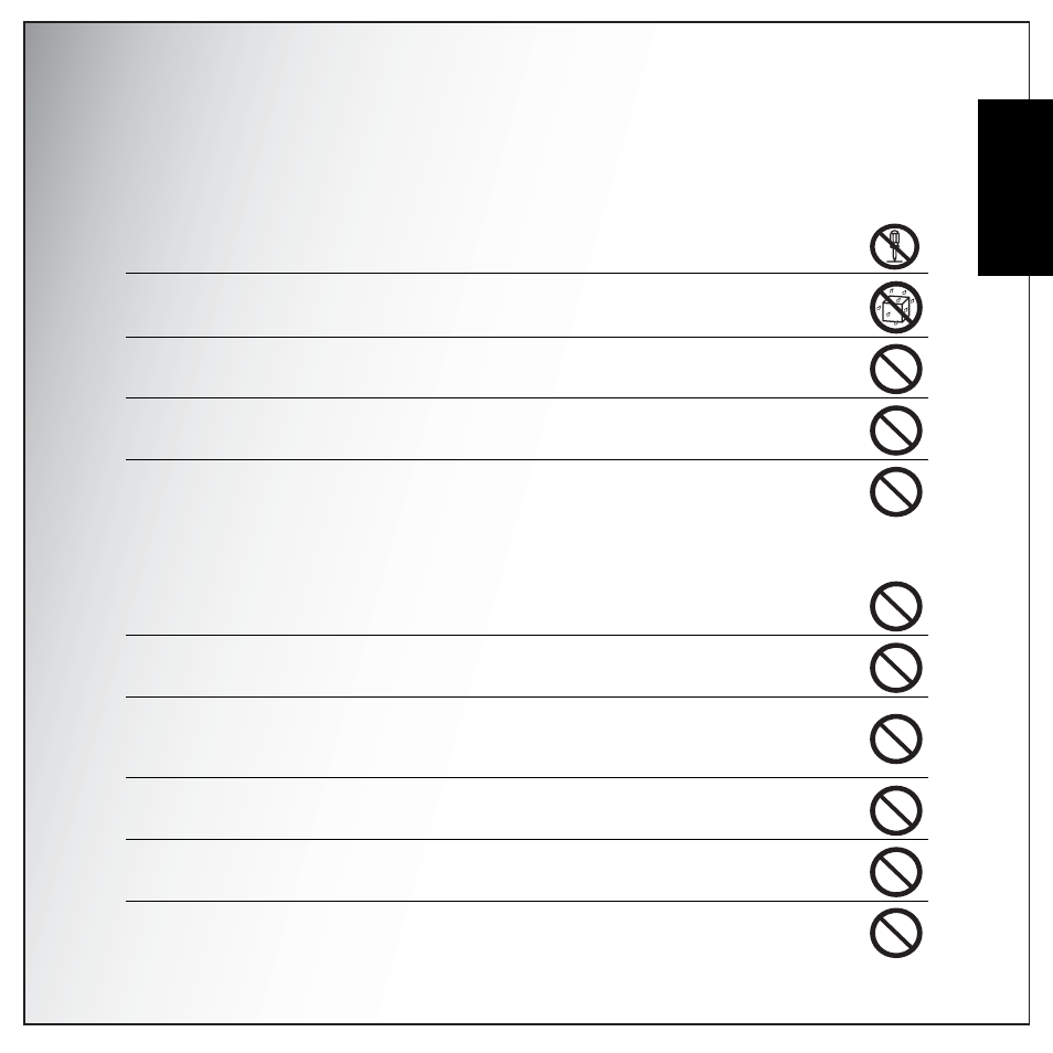 Safety instructions, Warning, Caution | English, Warning caution | Sanyo VPC-S1275 User Manual | Page 9 / 67