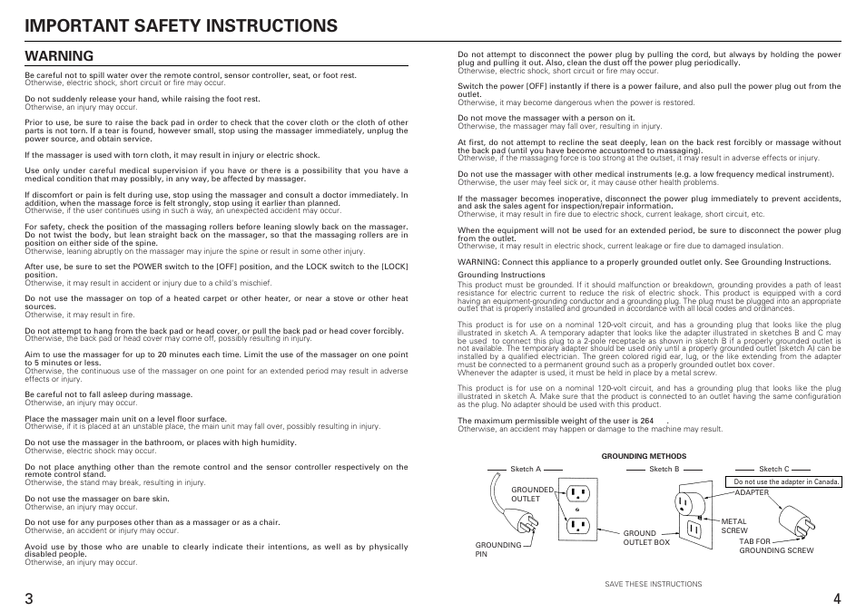 Important safety instructions, Warning | Sanyo HEC-DR7700C User Manual | Page 3 / 16