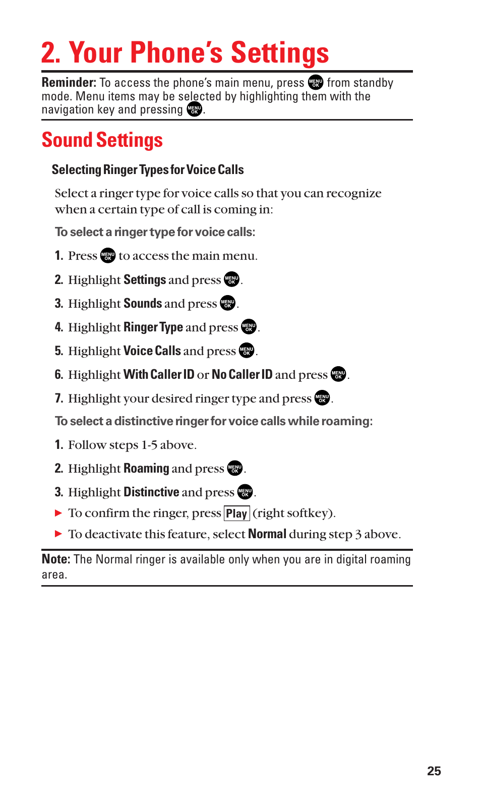 Your phone’s settings, Sound settings | Sanyo SCP-2300 User Manual | Page 31 / 150