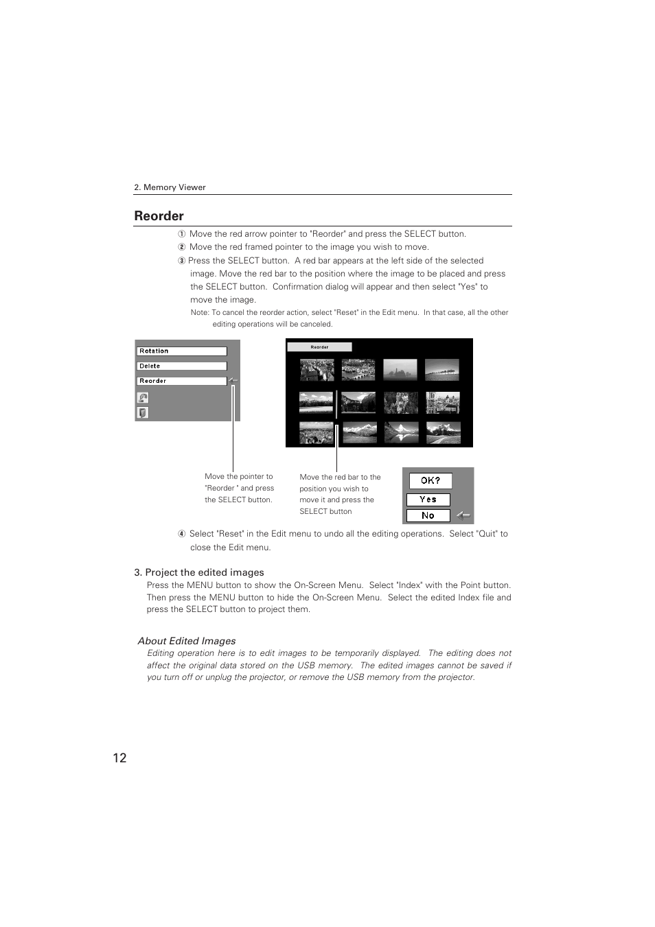 Reorder | Sanyo POA-USB02 User Manual | Page 12 / 26