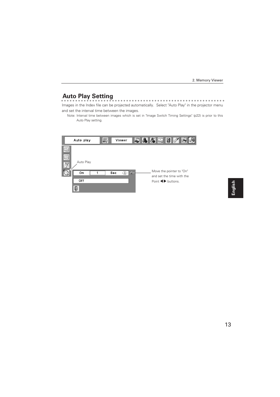 Auto play setting | Sanyo POA-USB02 User Manual | Page 13 / 26