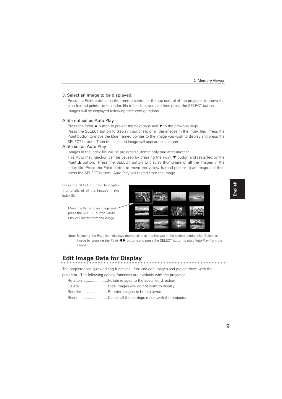 Edit image data for display | Sanyo POA-USB02 User Manual | Page 9 / 26