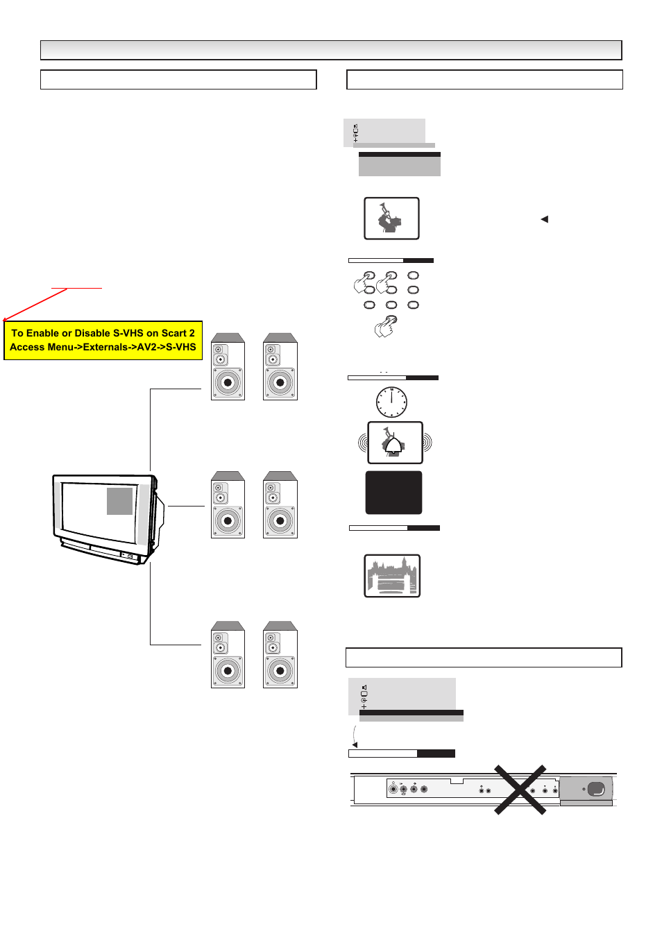 Other functions ther functions, More menu child lock, Externals menu | Sanyo CE32WN3-B User Manual | Page 10 / 20