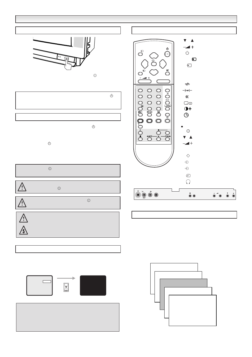 5general opera general opera tion tion, Controls mains on/off standby auto shut off, Programme selection | Bass | Sanyo CE32WN3-B User Manual | Page 5 / 20