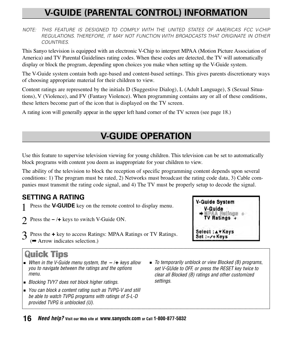 Sanyo CLT1554 User Manual | Page 16 / 60