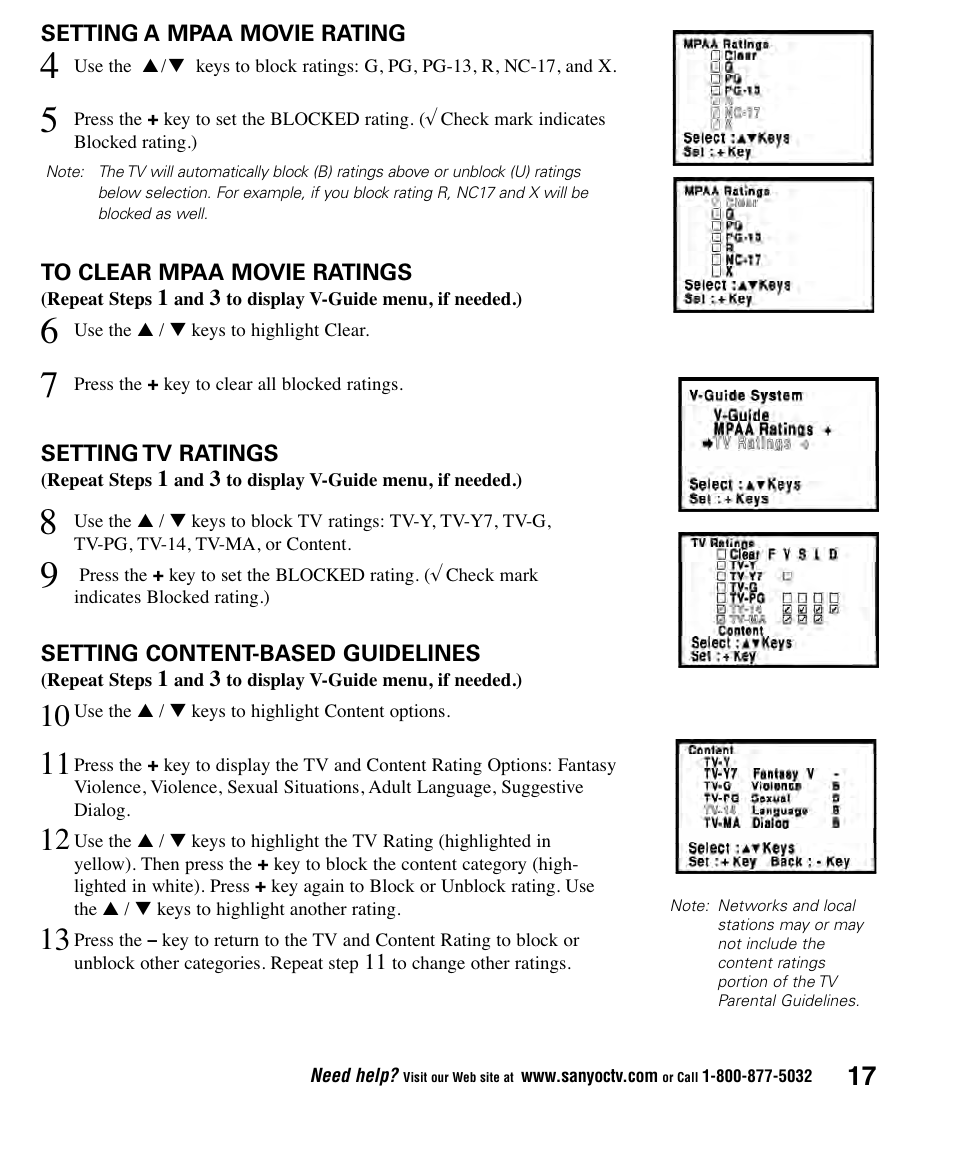 Sanyo CLT1554 User Manual | Page 17 / 60