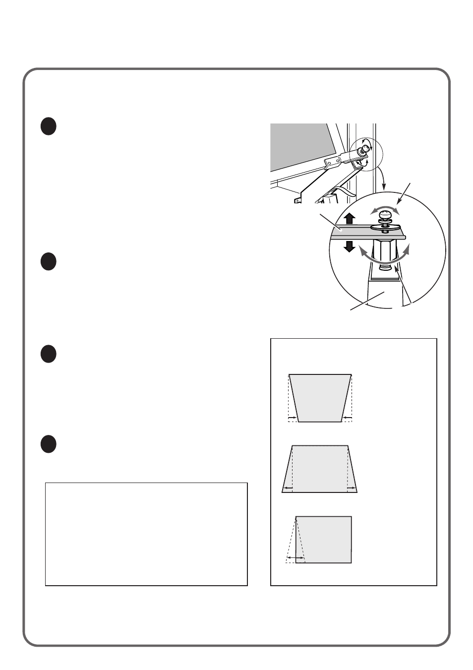 Adjust projection mirror, 12 3 caution | Sanyo 710-00792-1 User Manual | Page 6 / 8