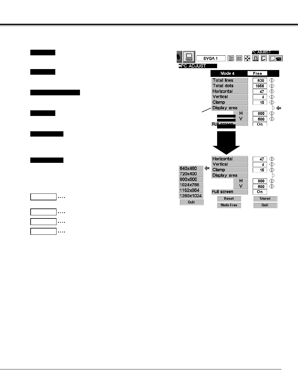 Computer mode | Sanyo PLC-SW15 User Manual | Page 25 / 40