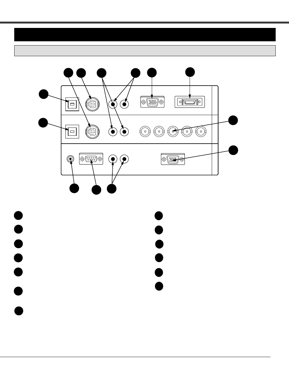 Connecting the projector, Terminal of the projector, Side of the projector (connect the computer) | Sanyo PLC - 12BL User Manual | Page 11 / 56