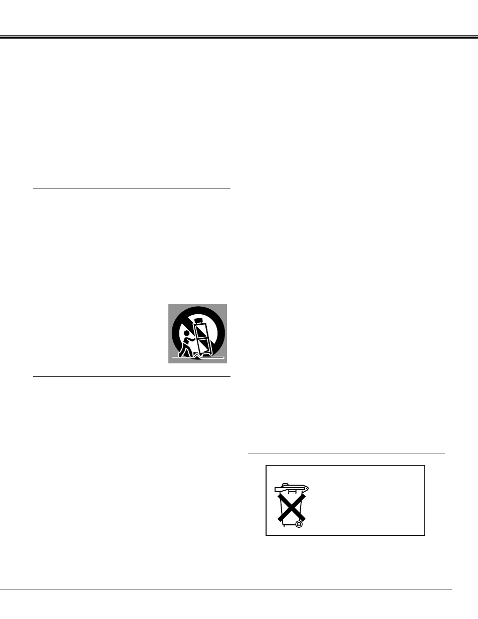 Safety precautions | Sanyo PLC - 12BL User Manual | Page 3 / 56