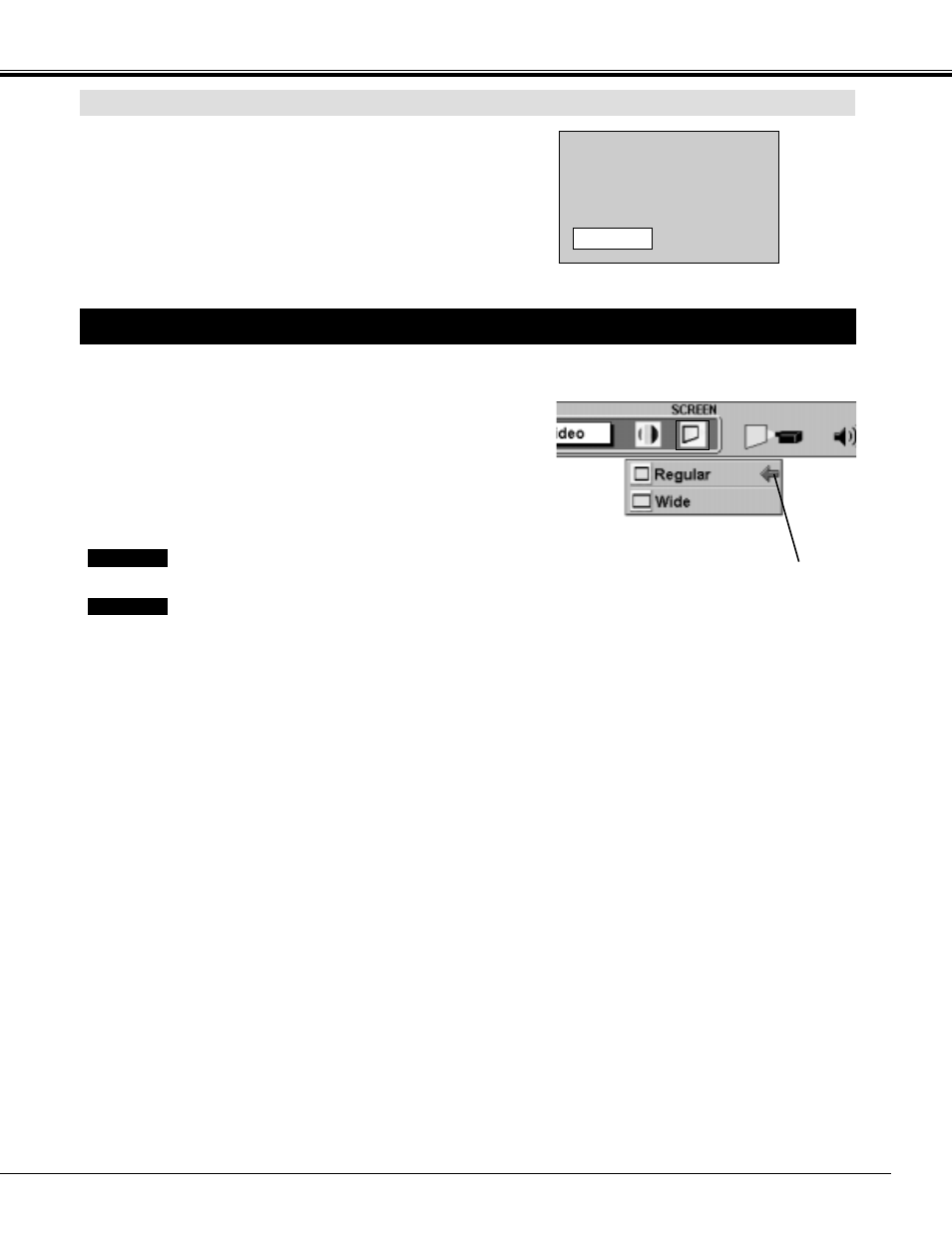 Picture screen adjustment | Sanyo PLC - 12BL User Manual | Page 47 / 56