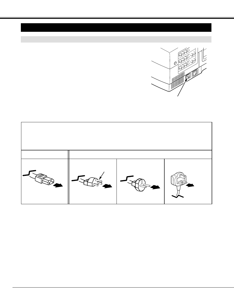 Setting-up the projector, Preparation, Connecting the ac power cord | Projector side ac outlet side | Sanyo PLC - 12BL User Manual | Page 8 / 56