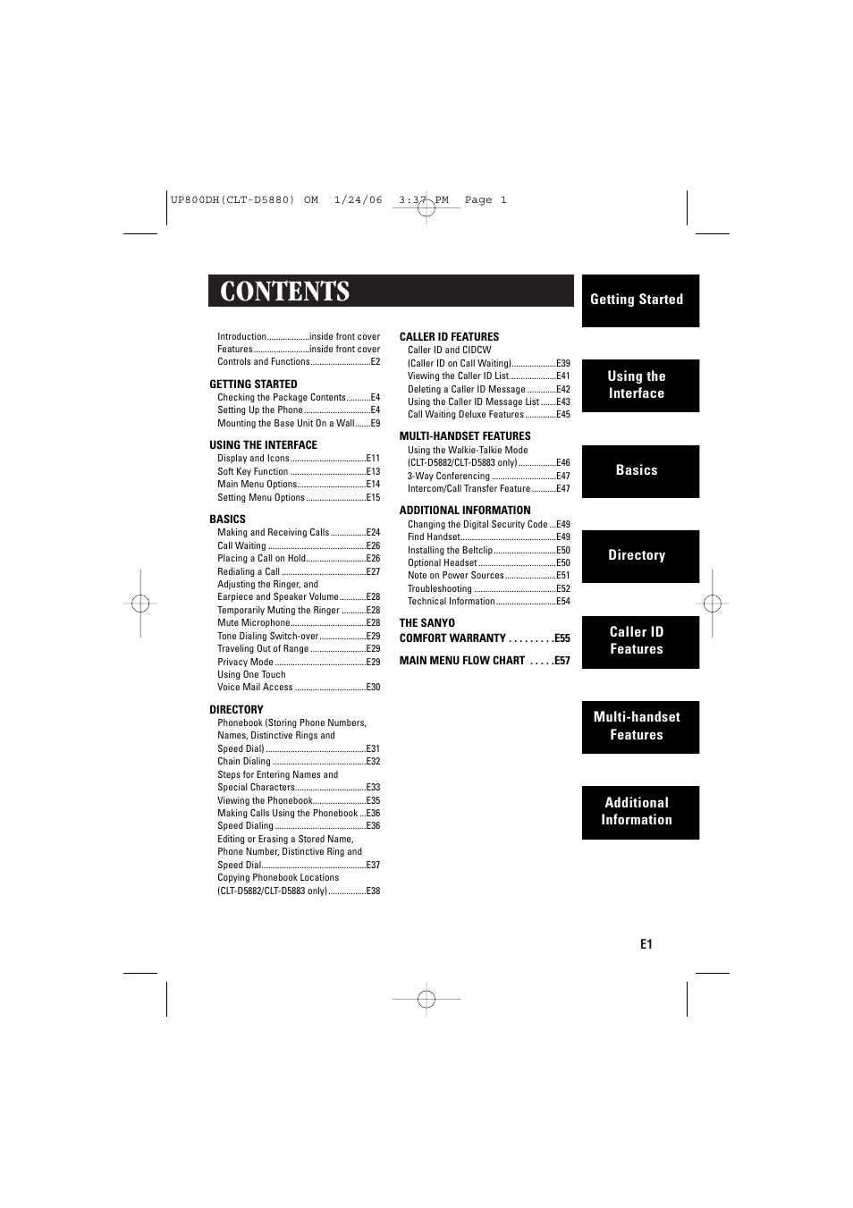Sanyo CLT-D5880 User Manual | Page 3 / 60