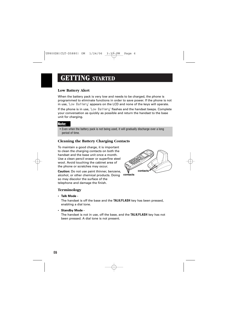 Getting, Started | Sanyo CLT-D5880 User Manual | Page 8 / 60