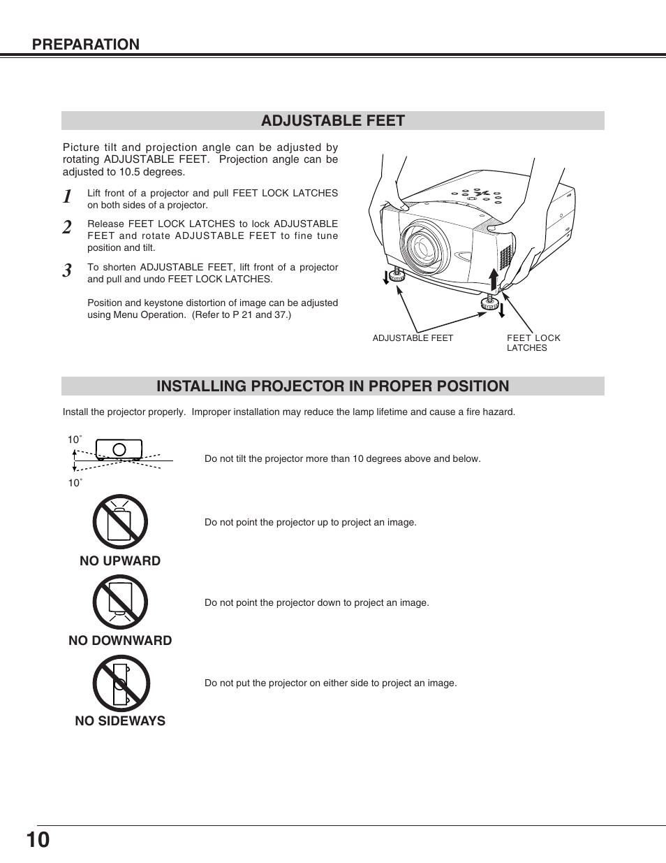 Sanyo XP51L User Manual | Page 10 / 56