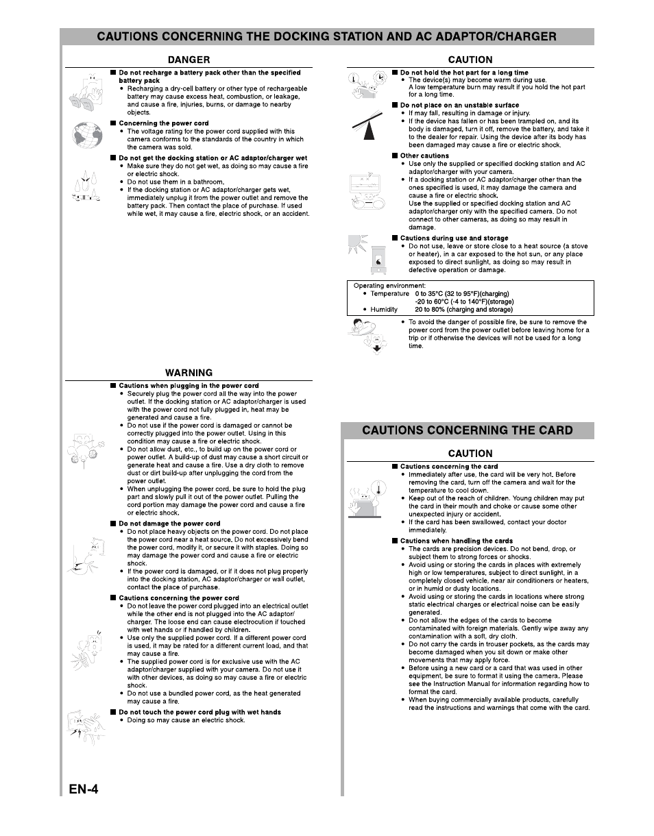 En-4 | Sanyo VPC-S1415 User Manual | Page 5 / 46