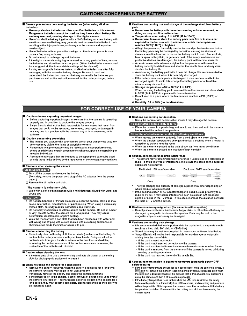 Sanyo VPC-S1415 User Manual | Page 7 / 46
