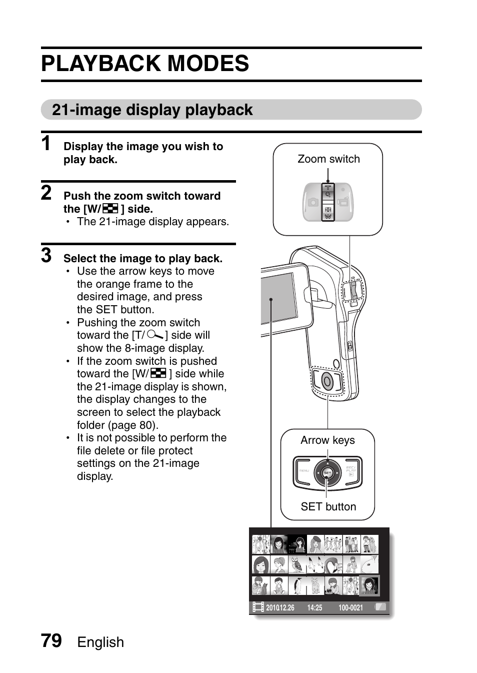 Playback modes, Image display playback, Image display | Sanyo XACTI VPC-CA100EX User Manual | Page 104 / 202