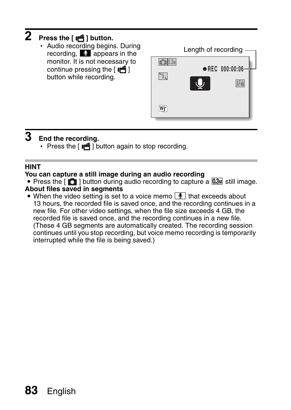 English | Sanyo XACTI VPC-CA100EX User Manual | Page 108 / 202
