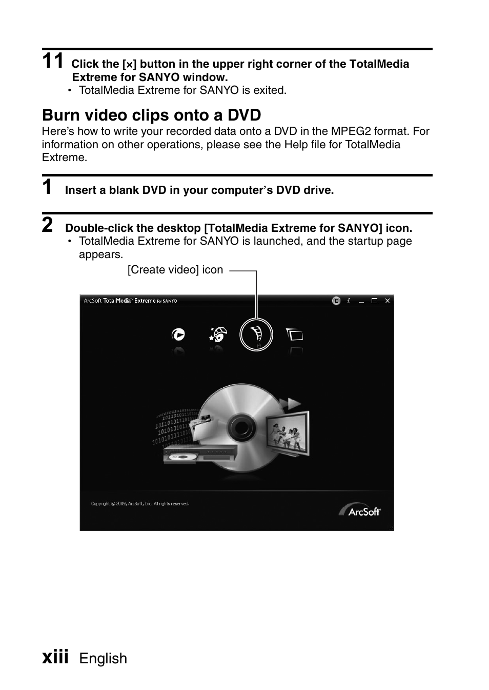 Xiii | Sanyo XACTI VPC-CA100EX User Manual | Page 14 / 202