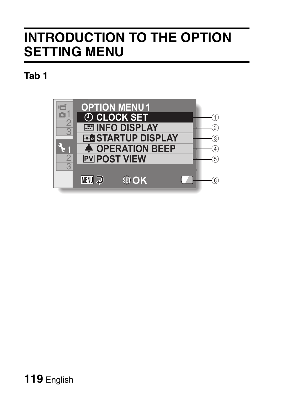 Introduction to the option setting menu | Sanyo XACTI VPC-CA100EX User Manual | Page 144 / 202