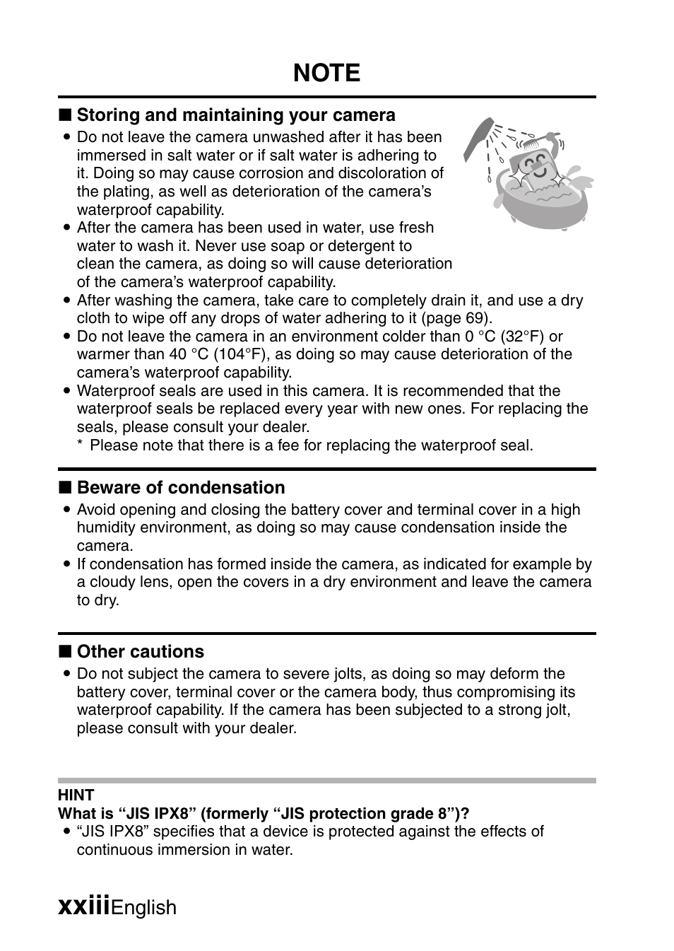 Xxiii, English | Sanyo XACTI VPC-CA100EX User Manual | Page 24 / 202