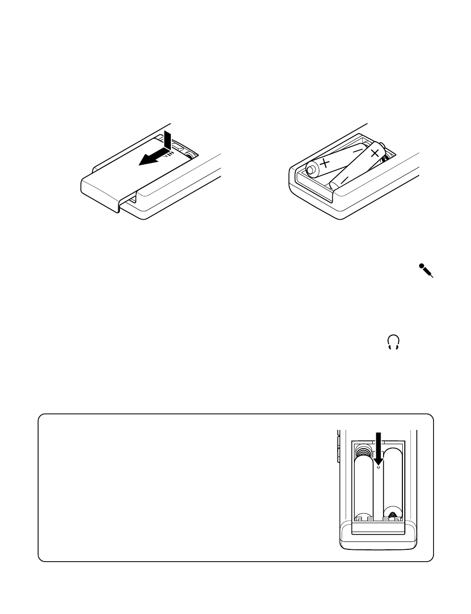 Batterijen plaatsen, Aansluitingen | Sanyo ICR-B29 User Manual | Page 44 / 96