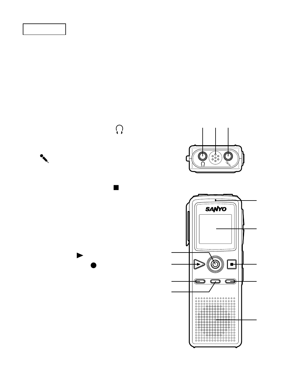 Precauciones, Controles | Sanyo ICR-B29 User Manual | Page 82 / 96