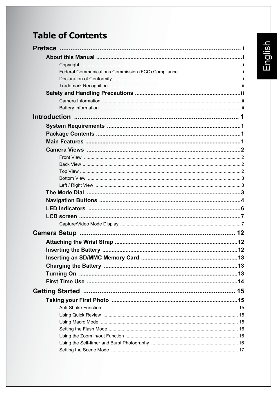 Sanyo Xacti VPC-E760 User Manual | Page 3 / 62